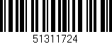 Código de barras (EAN, GTIN, SKU, ISBN): '51311724'