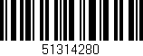 Código de barras (EAN, GTIN, SKU, ISBN): '51314280'