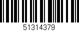 Código de barras (EAN, GTIN, SKU, ISBN): '51314379'