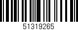 Código de barras (EAN, GTIN, SKU, ISBN): '51319265'