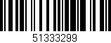 Código de barras (EAN, GTIN, SKU, ISBN): '51333299'