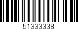 Código de barras (EAN, GTIN, SKU, ISBN): '51333338'