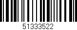 Código de barras (EAN, GTIN, SKU, ISBN): '51333522'