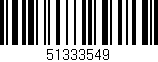 Código de barras (EAN, GTIN, SKU, ISBN): '51333549'