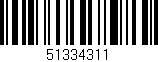 Código de barras (EAN, GTIN, SKU, ISBN): '51334311'