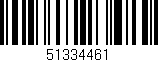Código de barras (EAN, GTIN, SKU, ISBN): '51334461'