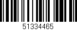 Código de barras (EAN, GTIN, SKU, ISBN): '51334465'
