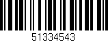 Código de barras (EAN, GTIN, SKU, ISBN): '51334543'
