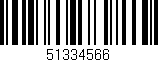 Código de barras (EAN, GTIN, SKU, ISBN): '51334566'