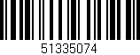 Código de barras (EAN, GTIN, SKU, ISBN): '51335074'