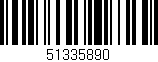 Código de barras (EAN, GTIN, SKU, ISBN): '51335890'
