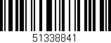 Código de barras (EAN, GTIN, SKU, ISBN): '51338841'