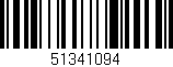 Código de barras (EAN, GTIN, SKU, ISBN): '51341094'