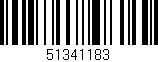 Código de barras (EAN, GTIN, SKU, ISBN): '51341183'