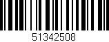 Código de barras (EAN, GTIN, SKU, ISBN): '51342508'