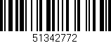 Código de barras (EAN, GTIN, SKU, ISBN): '51342772'