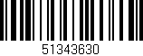 Código de barras (EAN, GTIN, SKU, ISBN): '51343630'