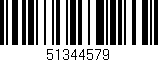 Código de barras (EAN, GTIN, SKU, ISBN): '51344579'