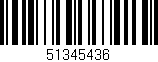 Código de barras (EAN, GTIN, SKU, ISBN): '51345436'