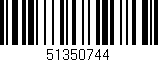 Código de barras (EAN, GTIN, SKU, ISBN): '51350744'