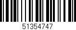 Código de barras (EAN, GTIN, SKU, ISBN): '51354747'
