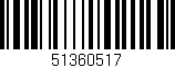 Código de barras (EAN, GTIN, SKU, ISBN): '51360517'