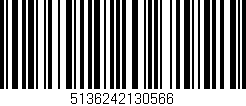 Código de barras (EAN, GTIN, SKU, ISBN): '5136242130566'