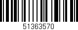 Código de barras (EAN, GTIN, SKU, ISBN): '51363570'
