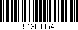 Código de barras (EAN, GTIN, SKU, ISBN): '51369954'