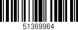 Código de barras (EAN, GTIN, SKU, ISBN): '51369964'