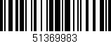 Código de barras (EAN, GTIN, SKU, ISBN): '51369983'