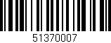 Código de barras (EAN, GTIN, SKU, ISBN): '51370007'