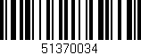 Código de barras (EAN, GTIN, SKU, ISBN): '51370034'