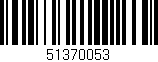 Código de barras (EAN, GTIN, SKU, ISBN): '51370053'