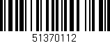 Código de barras (EAN, GTIN, SKU, ISBN): '51370112'