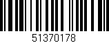 Código de barras (EAN, GTIN, SKU, ISBN): '51370178'