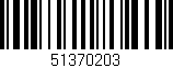 Código de barras (EAN, GTIN, SKU, ISBN): '51370203'