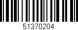 Código de barras (EAN, GTIN, SKU, ISBN): '51370204'