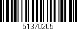 Código de barras (EAN, GTIN, SKU, ISBN): '51370205'