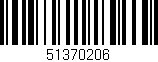 Código de barras (EAN, GTIN, SKU, ISBN): '51370206'