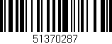 Código de barras (EAN, GTIN, SKU, ISBN): '51370287'