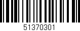 Código de barras (EAN, GTIN, SKU, ISBN): '51370301'
