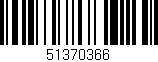 Código de barras (EAN, GTIN, SKU, ISBN): '51370366'