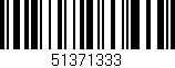 Código de barras (EAN, GTIN, SKU, ISBN): '51371333'