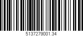 Código de barras (EAN, GTIN, SKU, ISBN): '5137279001.34'