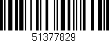 Código de barras (EAN, GTIN, SKU, ISBN): '51377829'