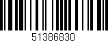 Código de barras (EAN, GTIN, SKU, ISBN): '51386830'