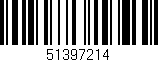 Código de barras (EAN, GTIN, SKU, ISBN): '51397214'