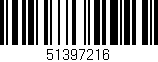 Código de barras (EAN, GTIN, SKU, ISBN): '51397216'