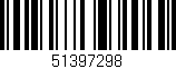 Código de barras (EAN, GTIN, SKU, ISBN): '51397298'